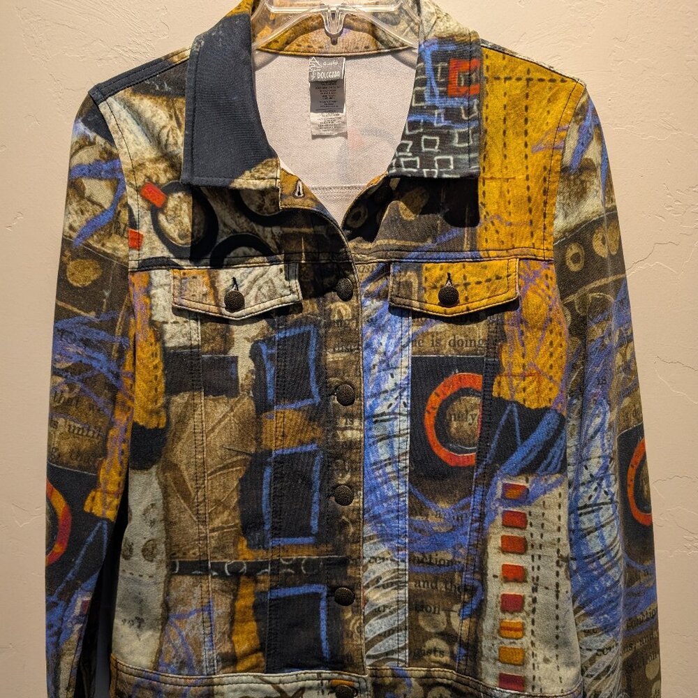 Simply Art Jeans Jacket by Dolcezza--MEDIUM